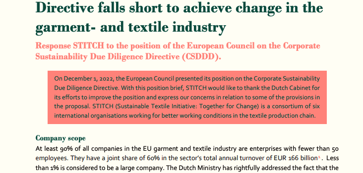 Katalyst research quoted in CSDDD position paper Katalyst research quoted in CSDDD position paper