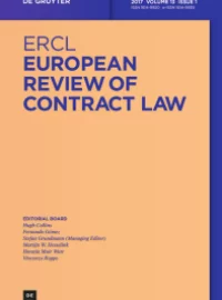 EUROPEAN REVIEW OF CONTRACT LAW